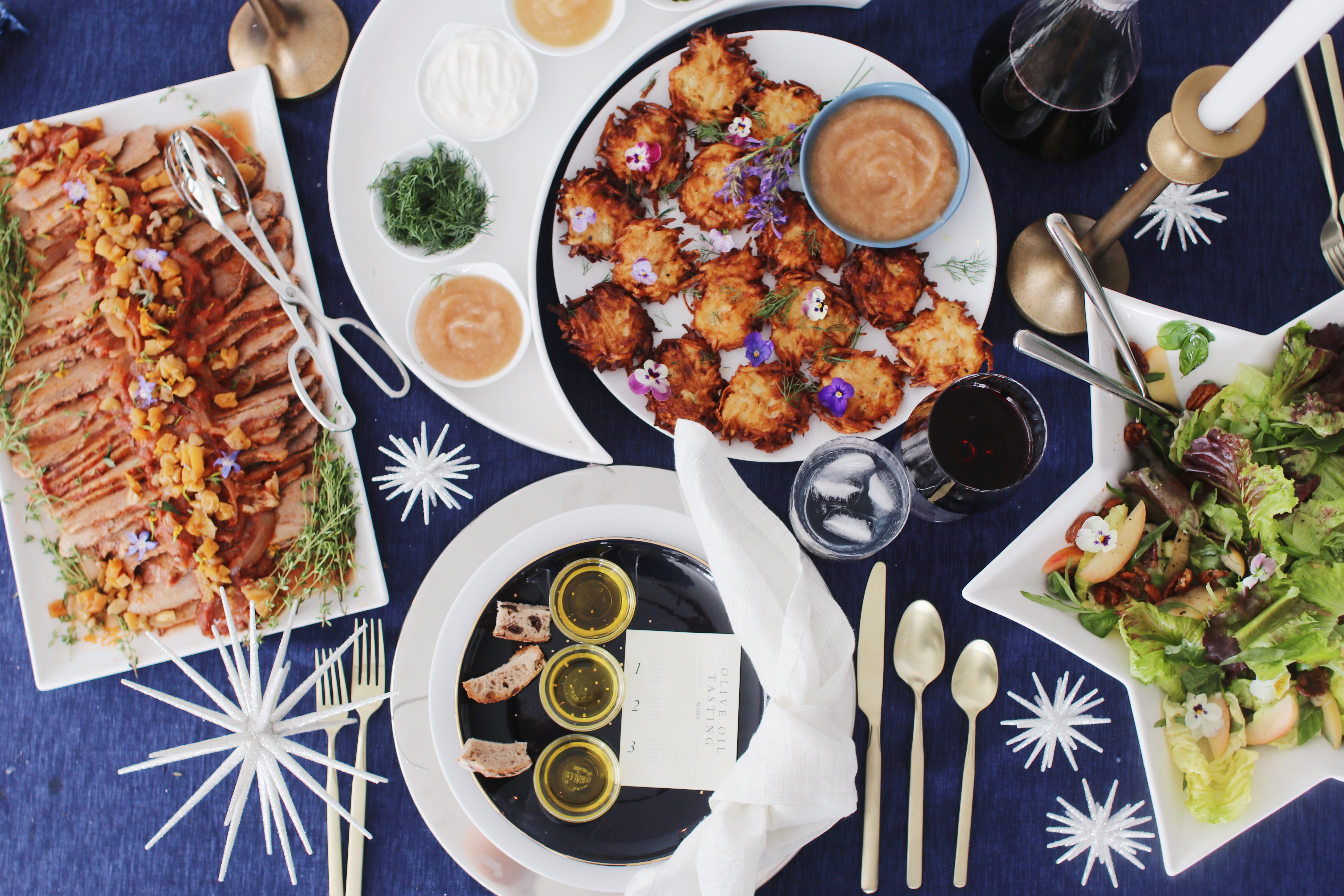 hanukkah table decorations
